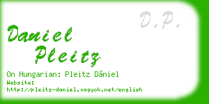 daniel pleitz business card